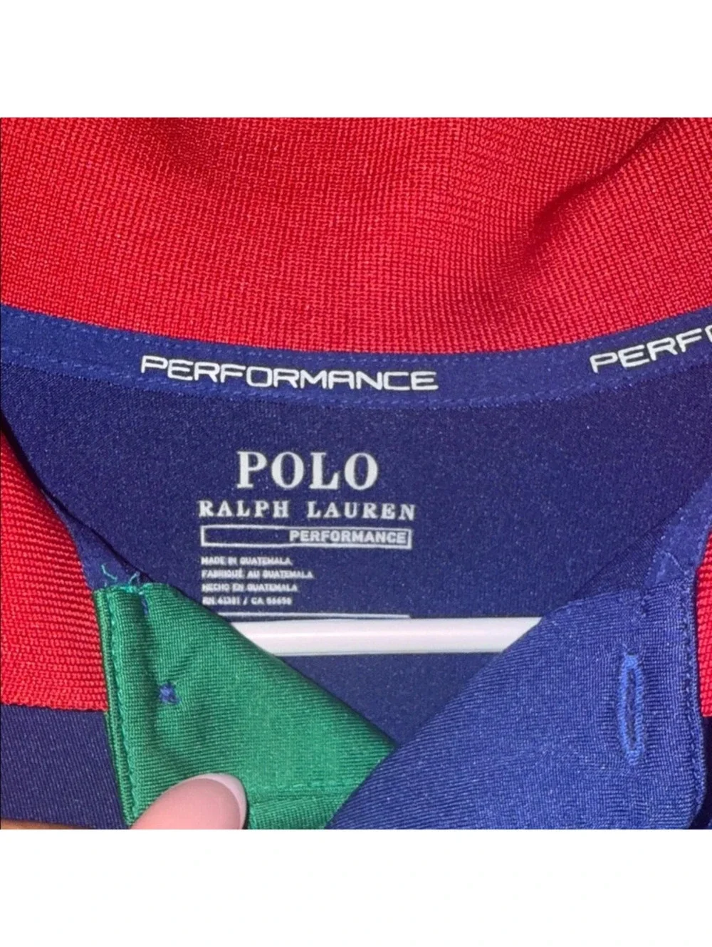 Ralph Lauren Performance Kids Polo Shirt - Blue, Red, Yellow